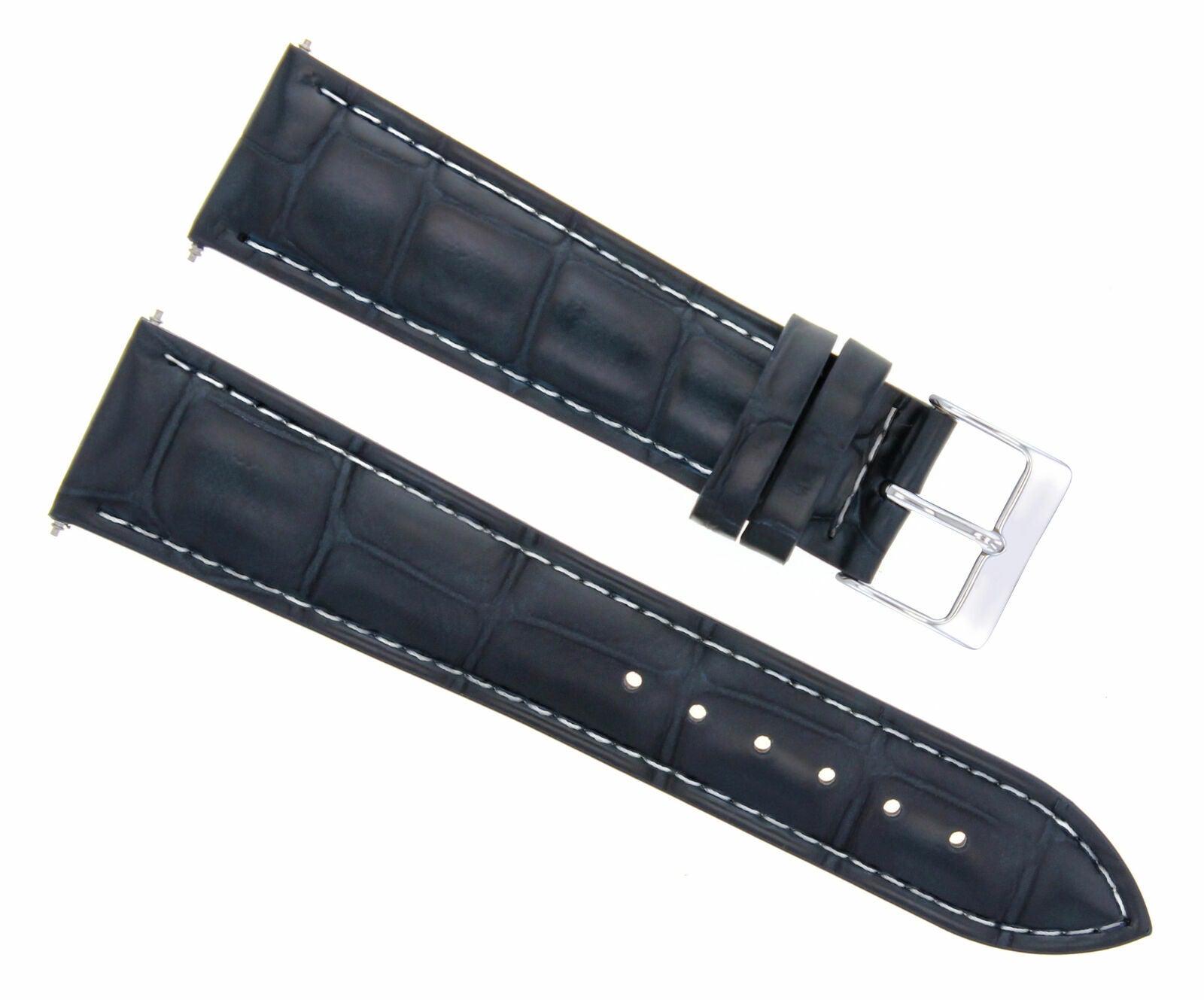 GENUINE CROCO LEATHER WATCH BAND STRAP FOR EMPORIO ARMANI - 21MM