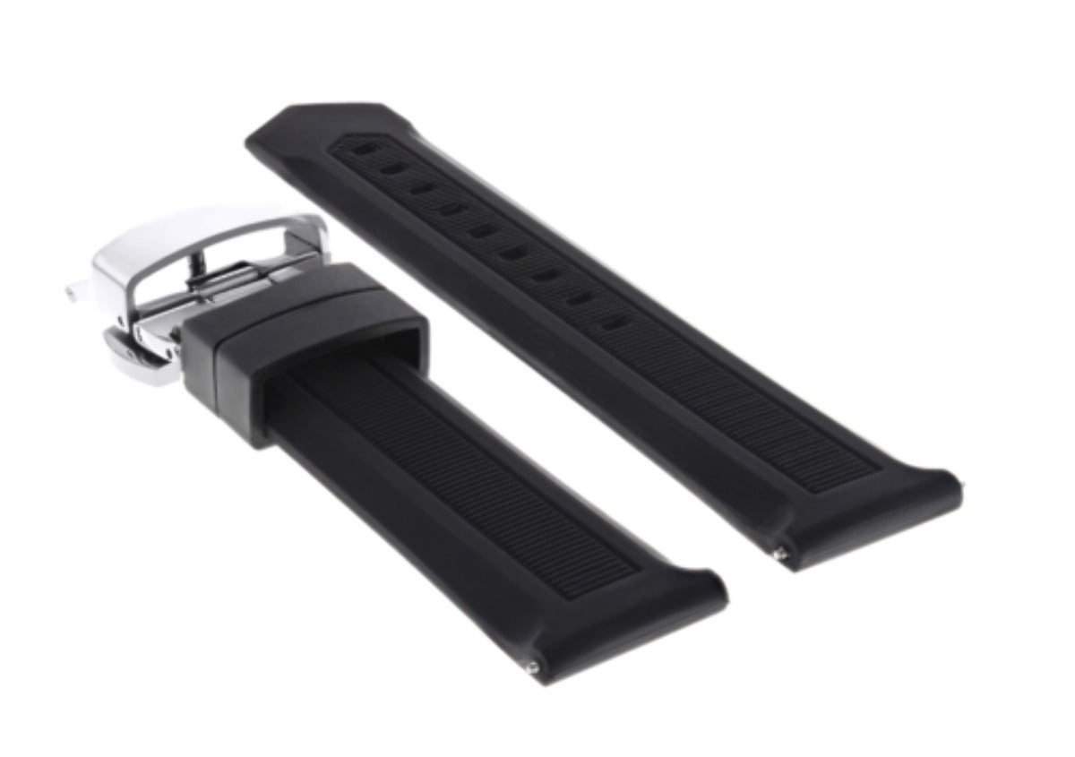 20MM RUBBER WATCH BAND STRAP FOR TAG HEUER F1 GULF AQUARACER WBD1112 DEPLOYMENT