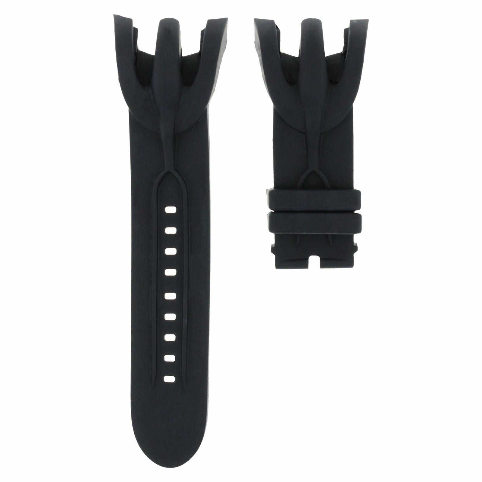36MM SILICONE RUBBER WATCH BAND STRAP FOR INVICTA VENOM RESERVE CHRONOGRAPH