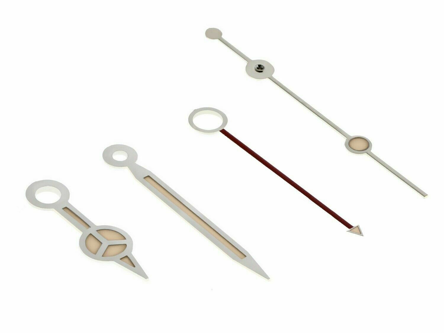 WATCH HAND AGED FOR VINTAGE 2824,2836-2,2892-2,2892A, 2893-2 GMT HOLE 180 SILVER