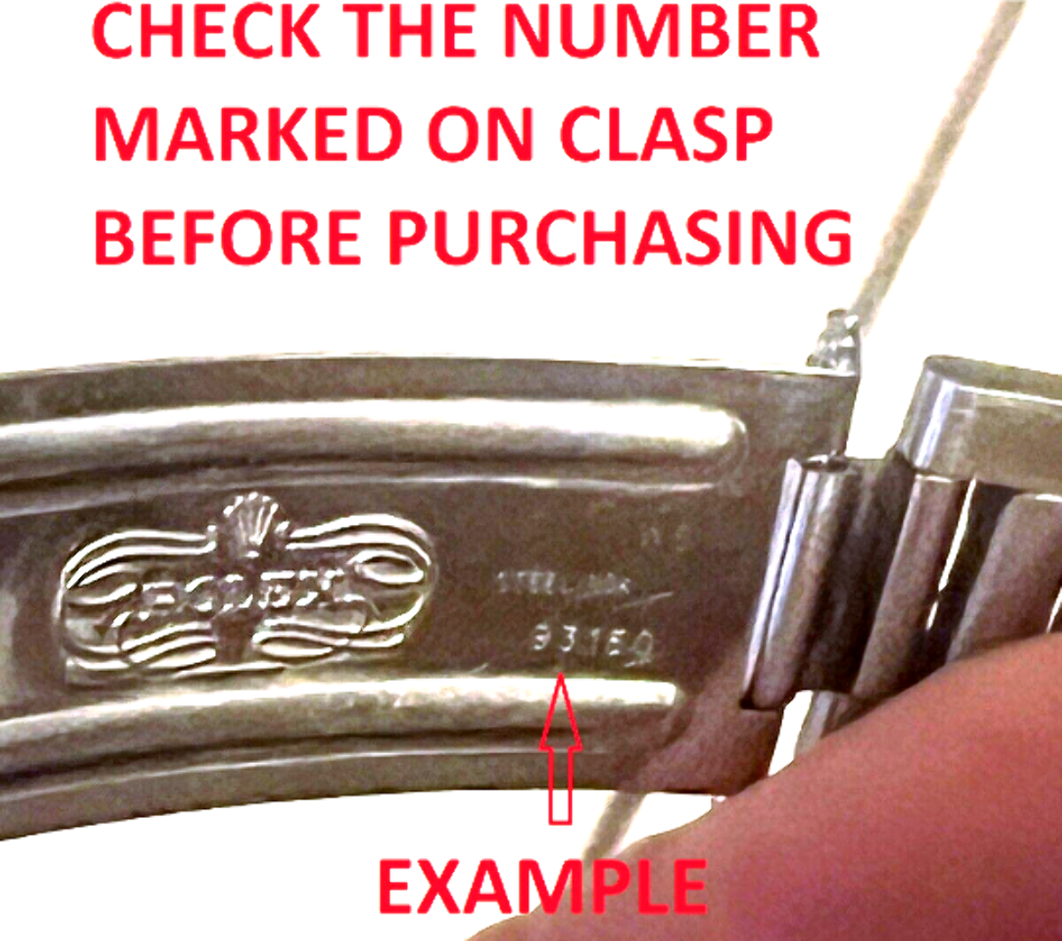 FLIP LOCK REPAIR PARTS FOR OYSTER WATCH BAND ROLEX SUBMARINER GMT SHINY CENTER