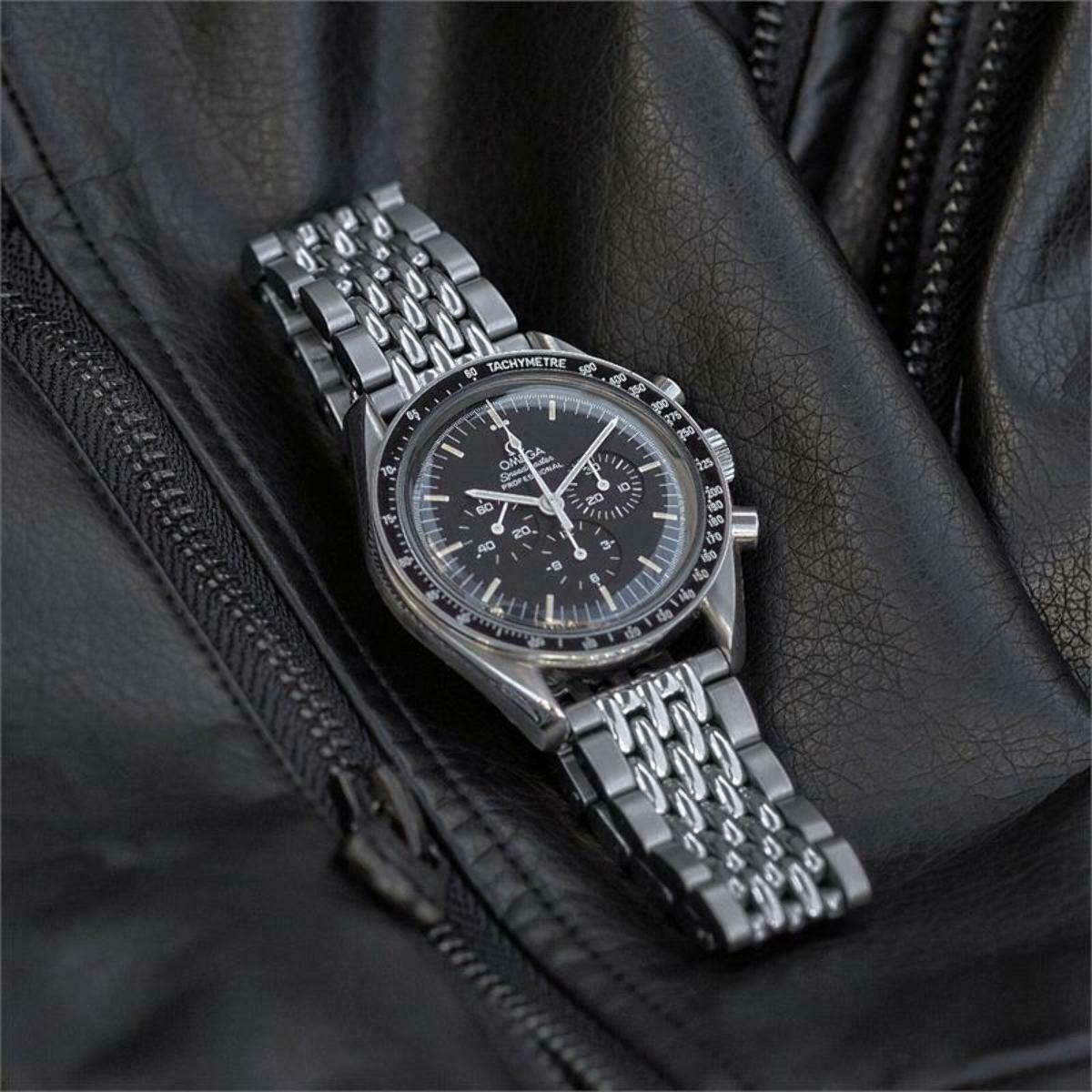 24MM BEAD OF RICE WATCH BAND FOR BREITLING SUPER OCEAN HERITAGE II AB2020 WATCH