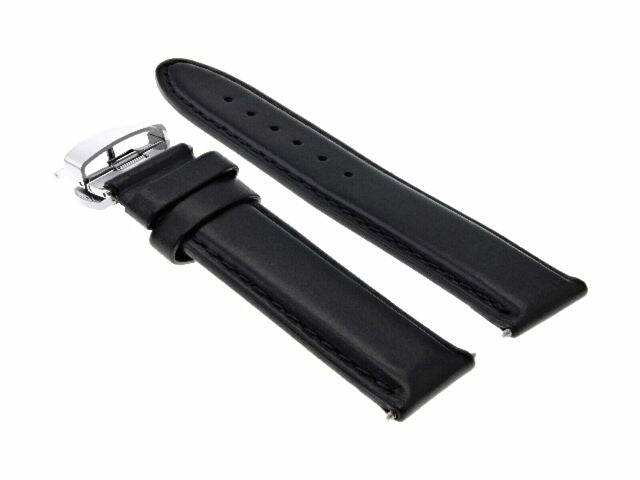 CLASSIC MENS LEATHER BAND STRAP CLASP FOR TISSOT PRC 200 PRS516 - 22MM