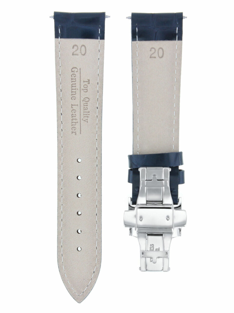 LEATHER BAND STRAP DEPLOYMENT CLASP FOR IWC WATCH - 23MM