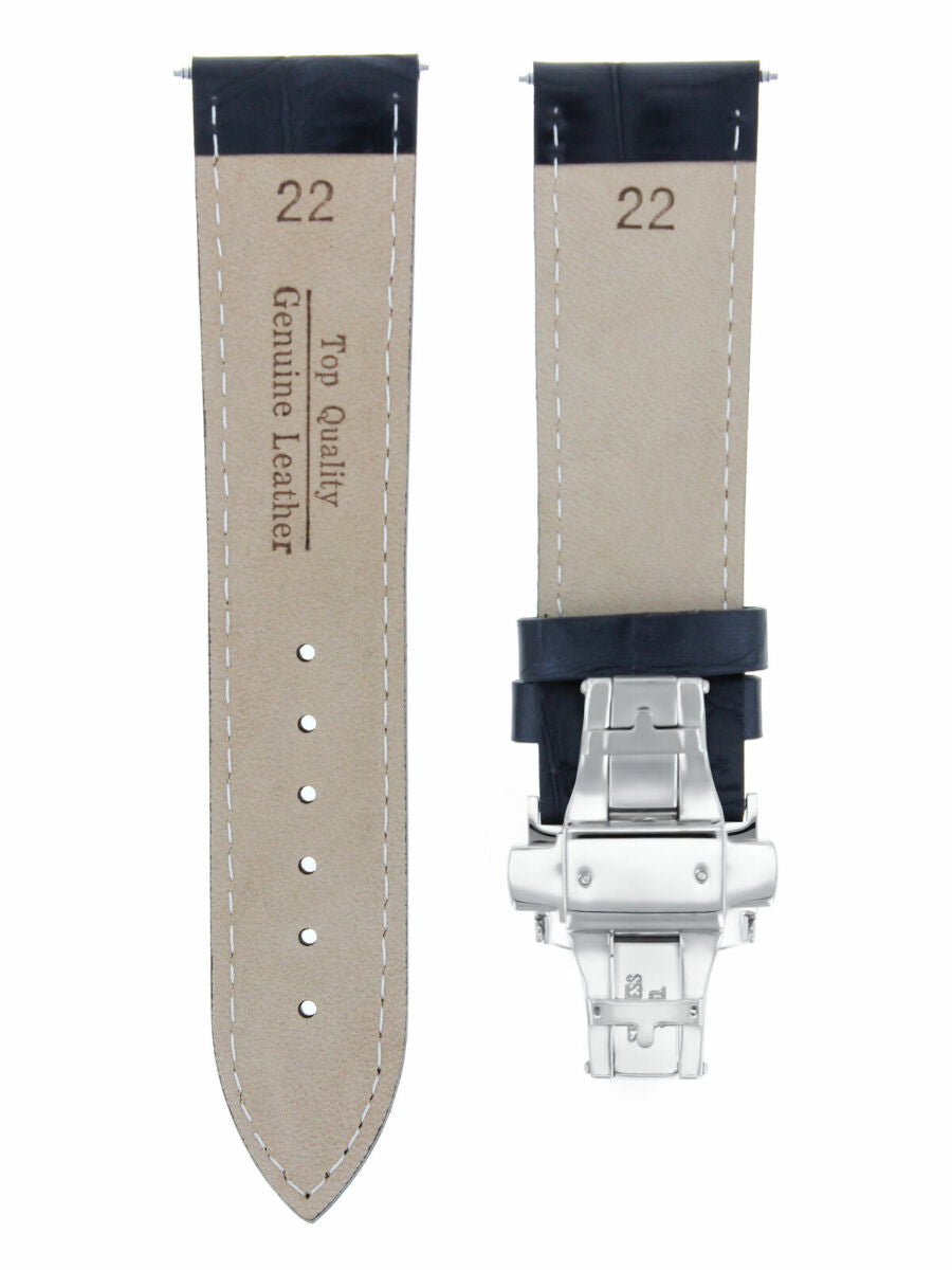 LEATHER BAND STRAP DEPLOYMENT CLASP FOR IWC WATCH - 24MM