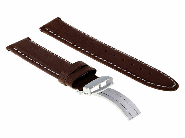 18MM 19MM 20MM 22MM 24MM GENUINE CLASSIC MENS LEATHER WATCH BAND STRAP FOR TIMEX