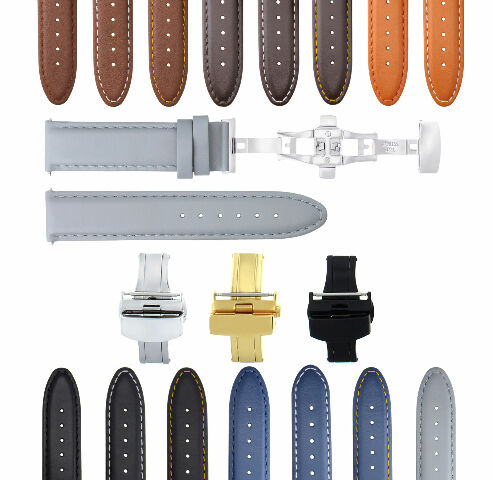 18-19-20-22-24MM CLASSIC MENS LEATHER WATCH BAND STRAP SMOOTH FOR PANERAI LUMINO