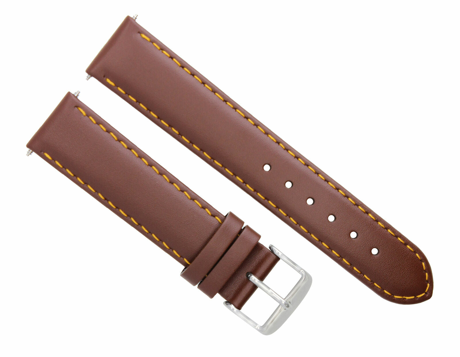 LEATHER WATCH BAND STRAP SMOOTH FOR BELL & ROSS - 24MM