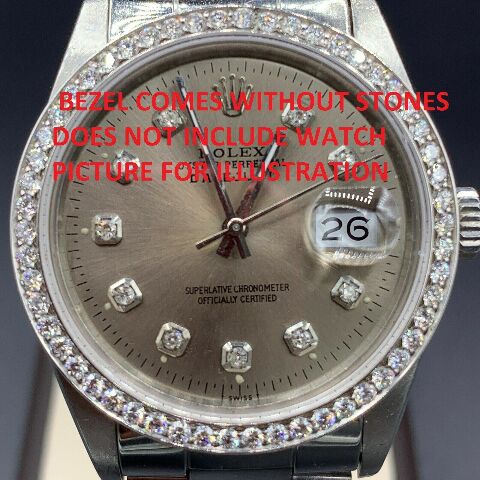 BEZEL FOR DIAMOND 36MM ROLEX DATEJUST 116200 116233 116234 118238 S/STEEL
