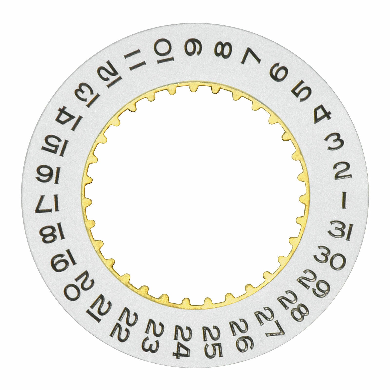DATE DISC CALENDAR FOR 41MM ROLEX PRESIDENT DAYDATE DATEJUST 3136 3156 3187 WHIT