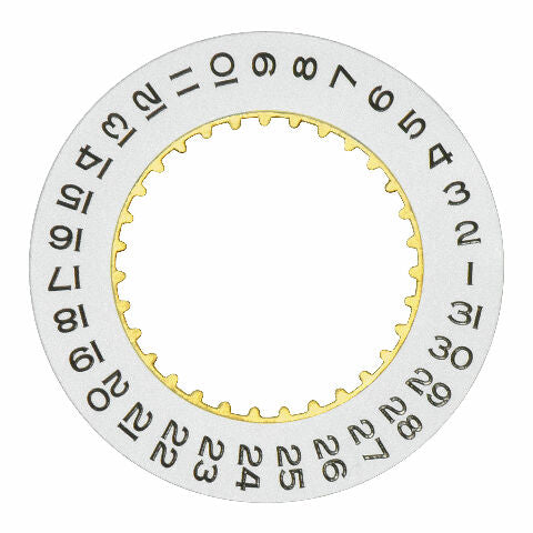 DATE DISC CALENDAR FOR 41MM ROLEX PRESIDENT DAYDATE DATEJUST 3136 3156 3187 WHIT