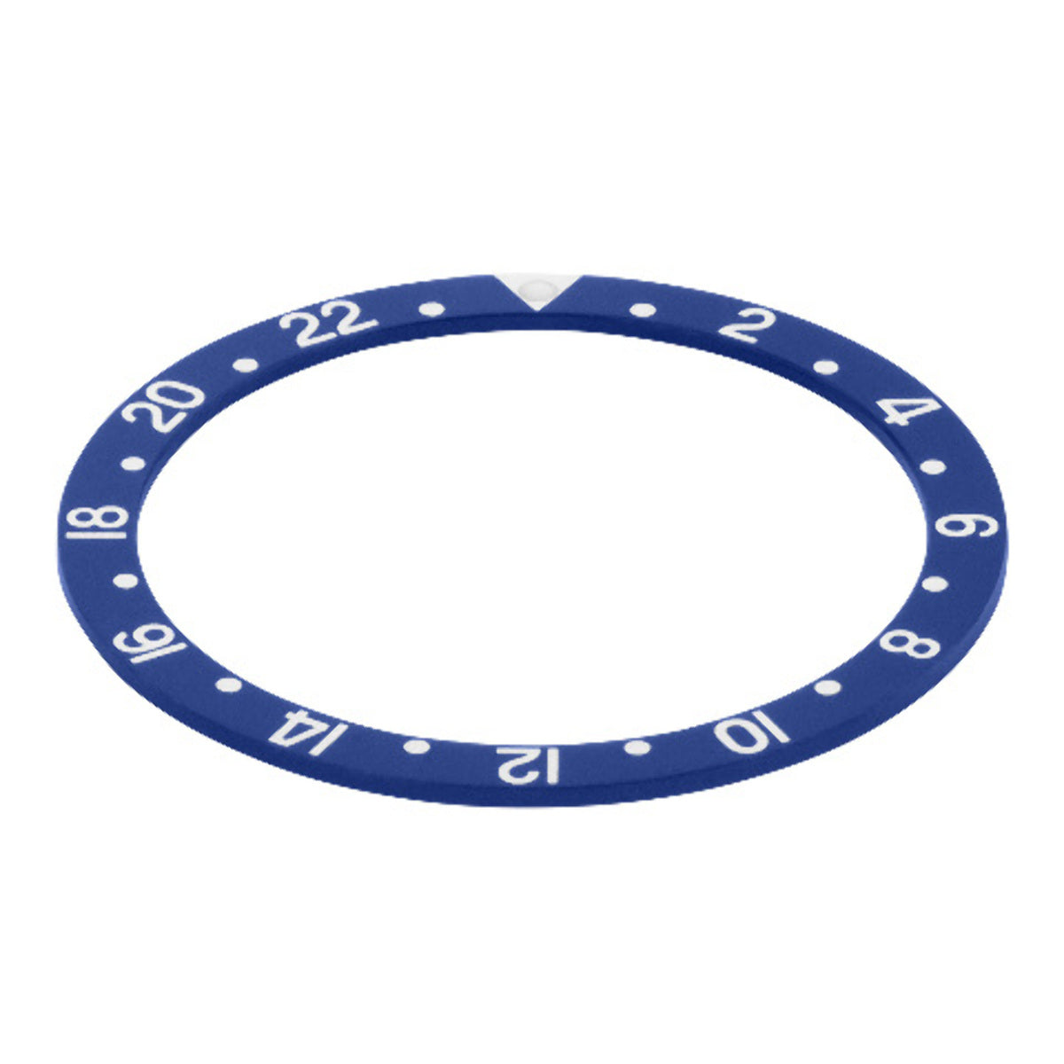 REPLACEMENT BEZEL INSERT BLUE FOR WATCH 37.90MM X 31.40MM
