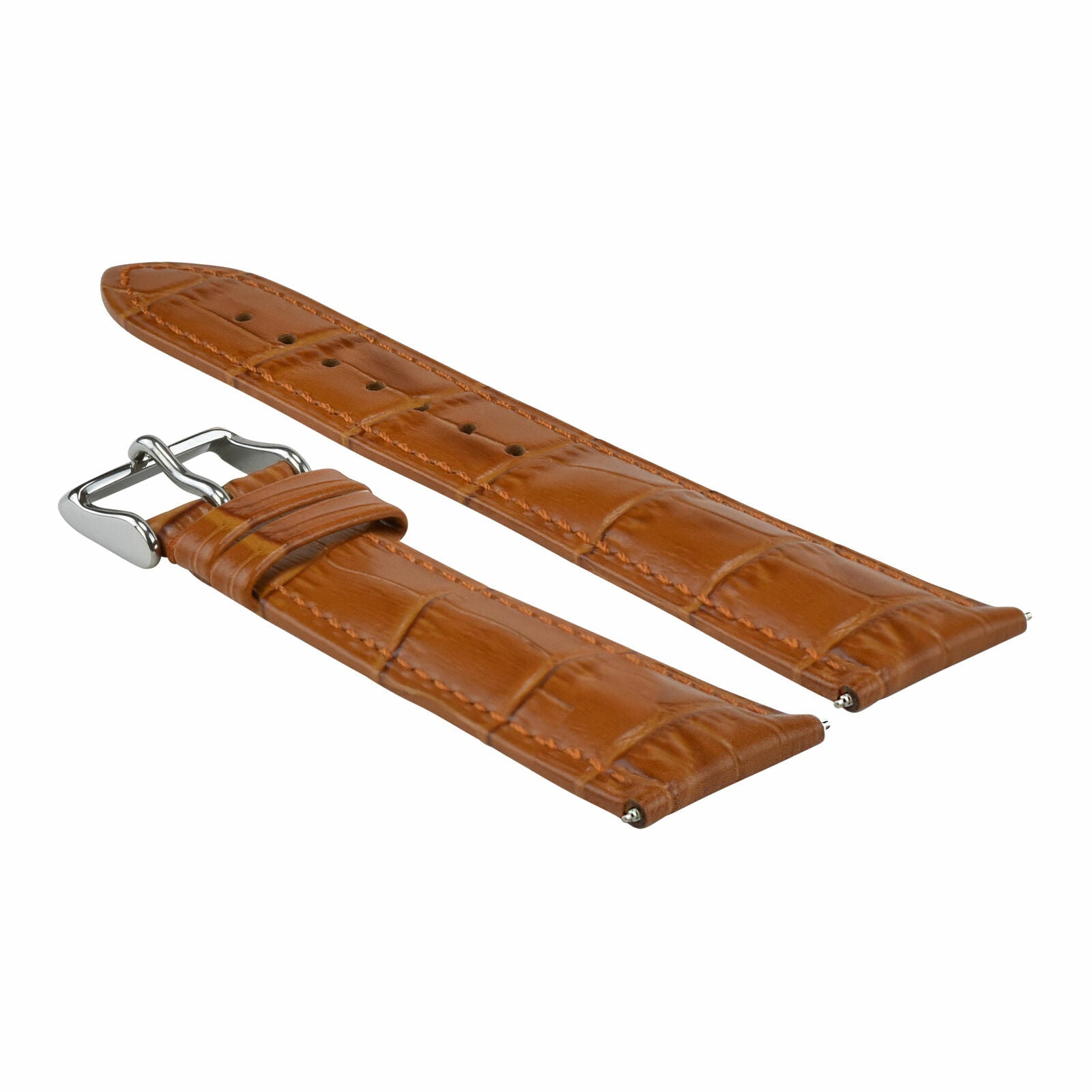 22MM FOR PATEK PHILLIPE WATCH LEATHER WATCH BAND STRAP TAN 22/18MM LONG