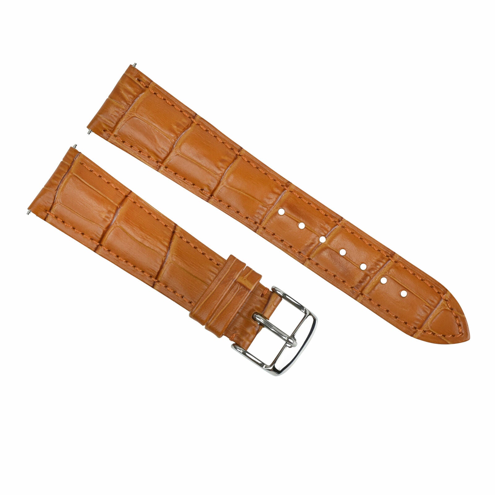 24MM LEATHER WATCH BAND STRAP FOR PATEK PHILLIPE WATCH 24/20MM TAN LONG
