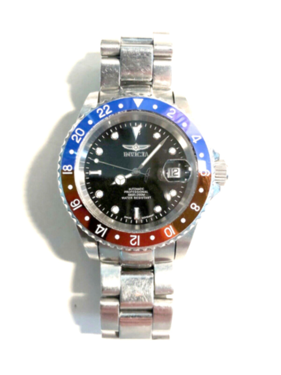 BEZEL INSERT CERAMIC FOR INVICTA 9937OB 8926OB 8926 ENGRAVED BLUE/RED 38 x 31.50