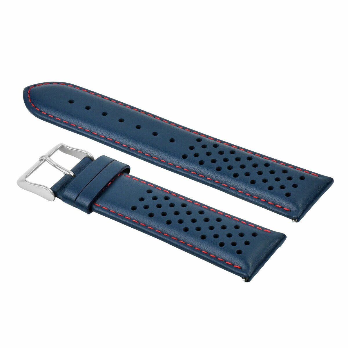 19MM FOR TAG HEUER CARRERA PERFORATED LEATHER STRAP WATCHBAND QUICK RELEASE