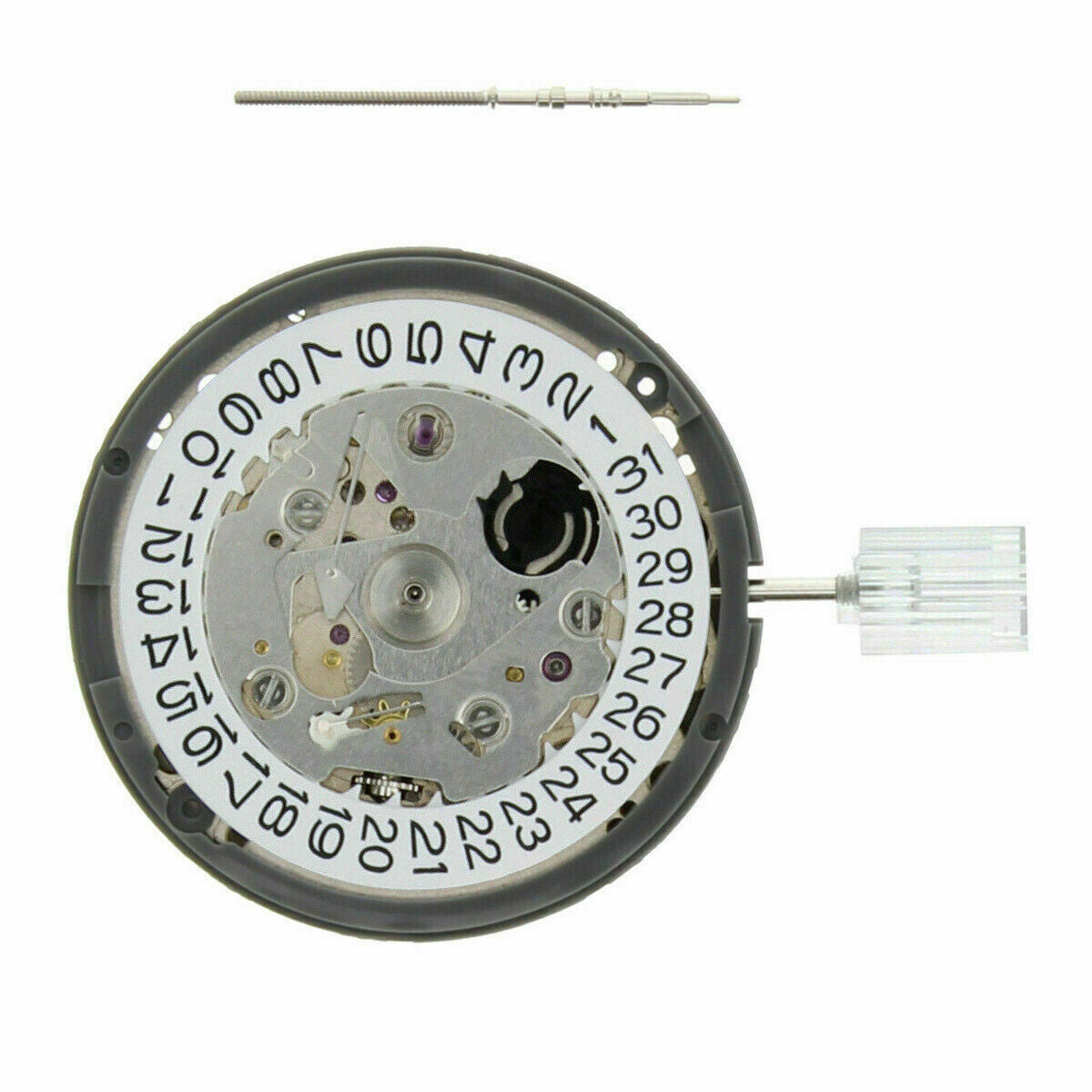 GENUINE FOR SEIKO (SII) NH35/NH35A AUTOMATIC WATCH MOVEMENT DATE CROWN @4 WHITE NEW