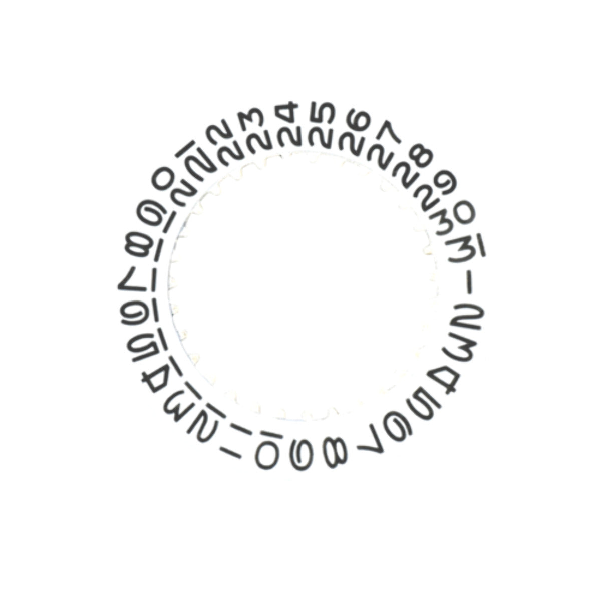 DATE DISC DARKER # FOR ROLEX SUBMARINER 5513 GMT 1675 1680 1530 1560 1570 WHITE