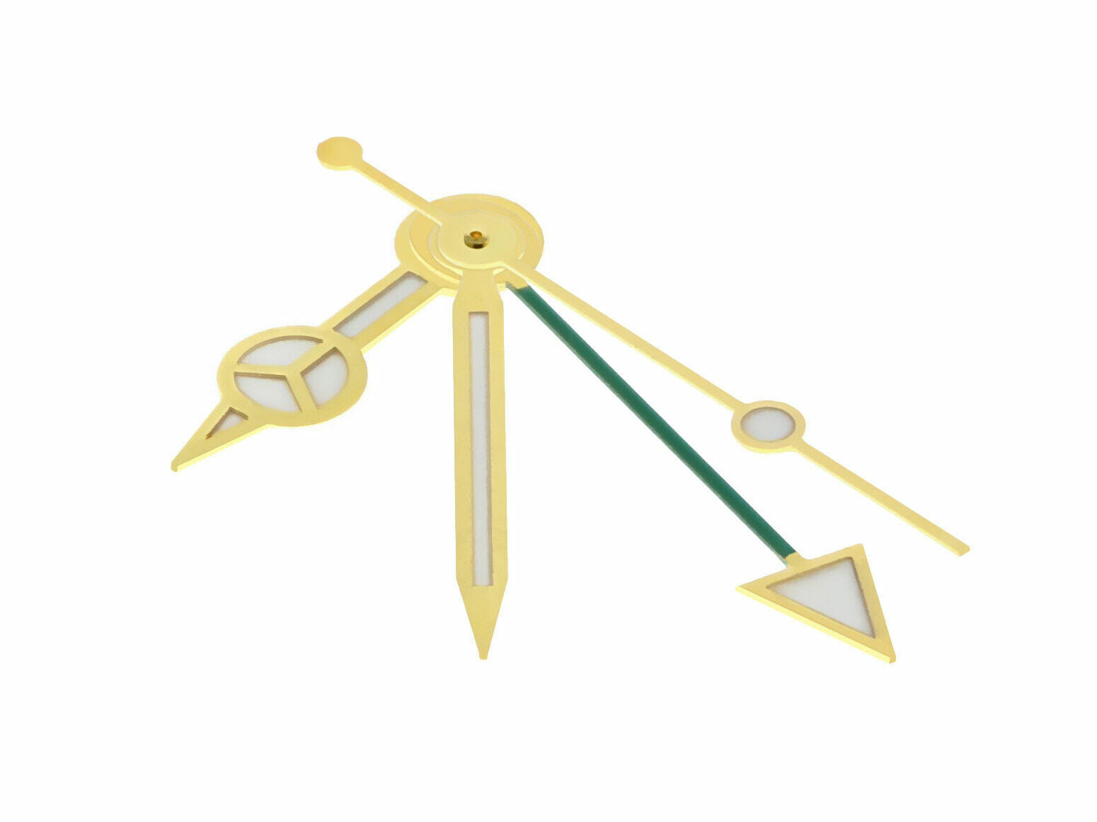WATCH HANDS FOR ROLEX ETA 2824-2 2834-2 2836-2 2874 GREEN GMT 200 GOLD