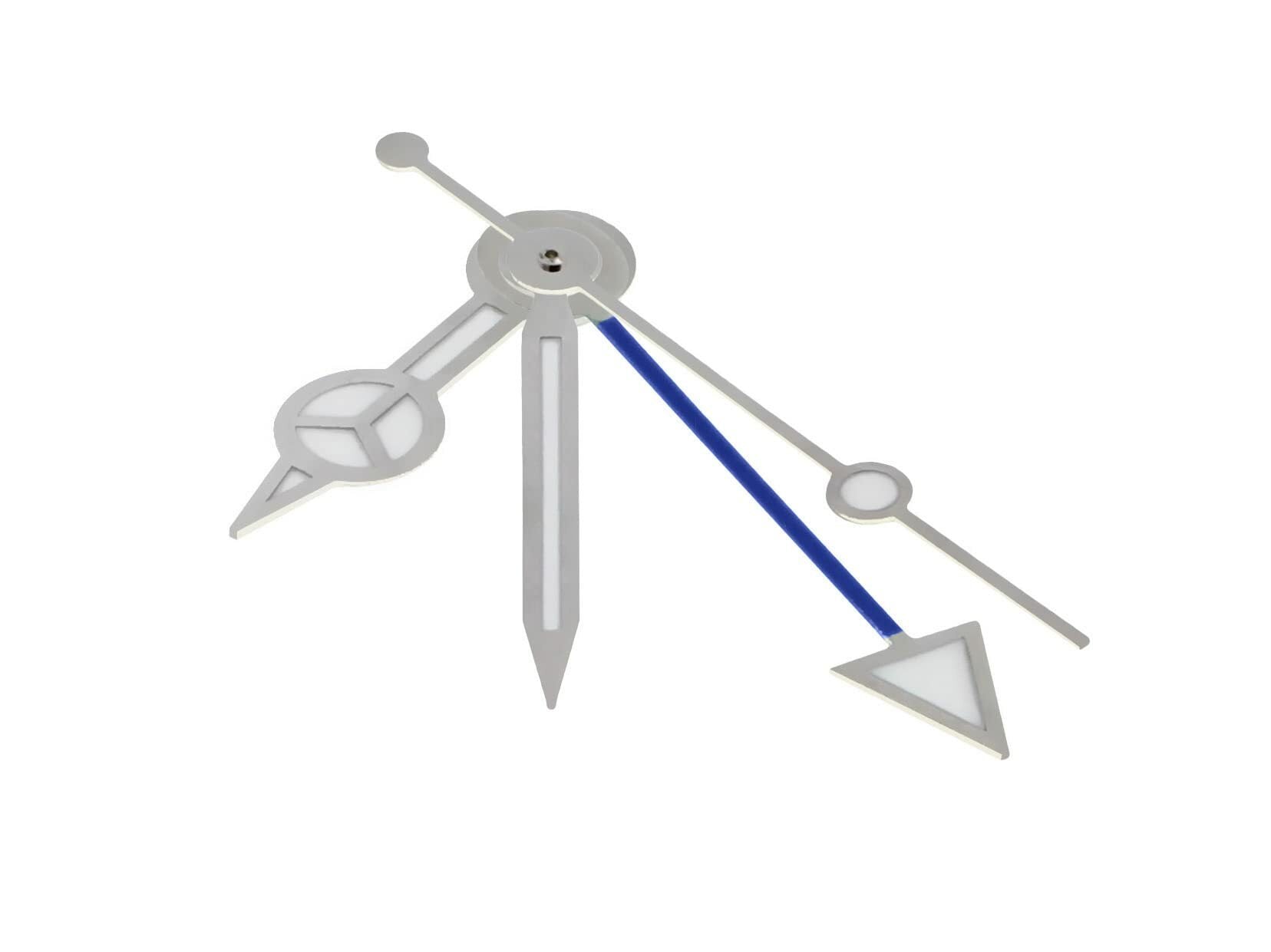 WATCH HAND FOR TUDOR GMT BLUE WATCH ETA 2824-2,2834-2,2836-2,2874 SILVER HOLE 20