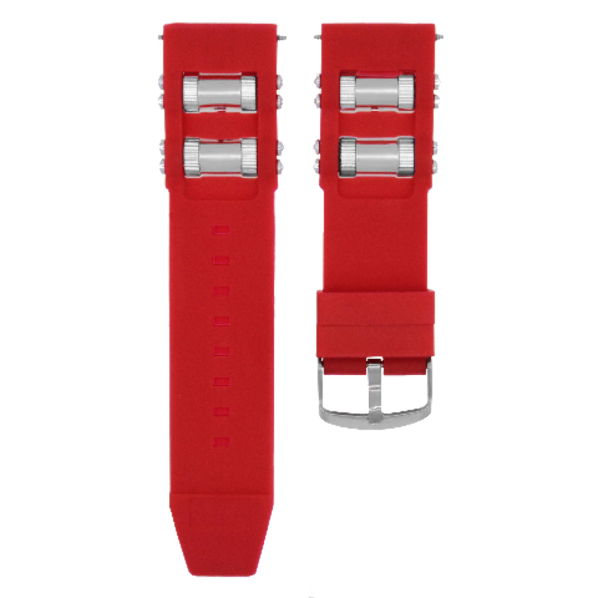 26MM SILICONE RUBBER RUSSIAN BAND STRAP FOR INVICTA 1800 1201 1805 1845 1959 RED