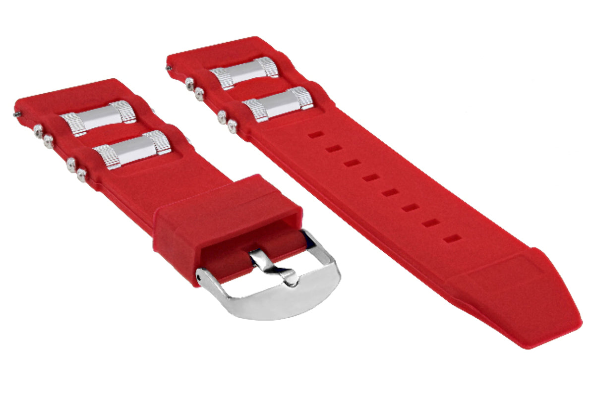 26MM SILICONE RUBBER RUSSIAN BAND STRAP FOR INVICTA 1800 1201 1805 1845 1959 RED