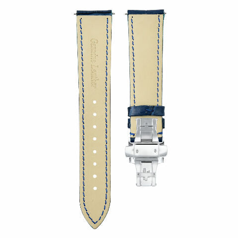 20-22-24MM LEATHER WATCH BAND STRAP FOR PATEK PHILIPPE + DEPLOYMENT CLASP