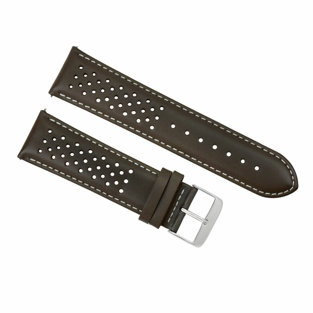 PERFORAT LEATHER WATCH BAND STRAP FOR ROLEX QUICK RELEASE - 19MM