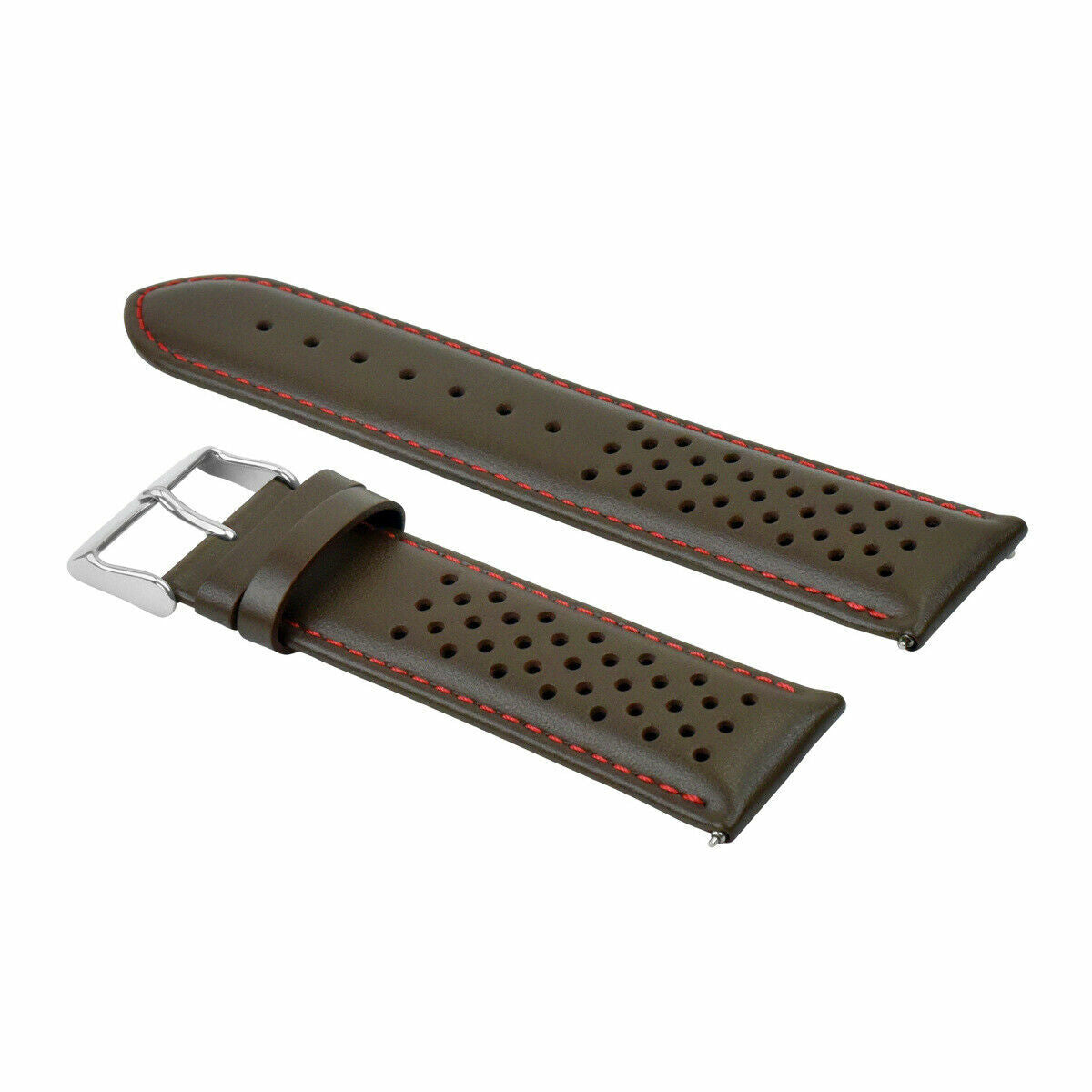 PERFORAT LEATHER WATCH BAND STRAP FOR TISSOT QUIK RELEASE - 19MM