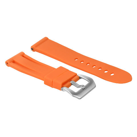 24MM Silicone Rubber Watch Band for PAM 44MM Panerai Luminor Radiomir Orange