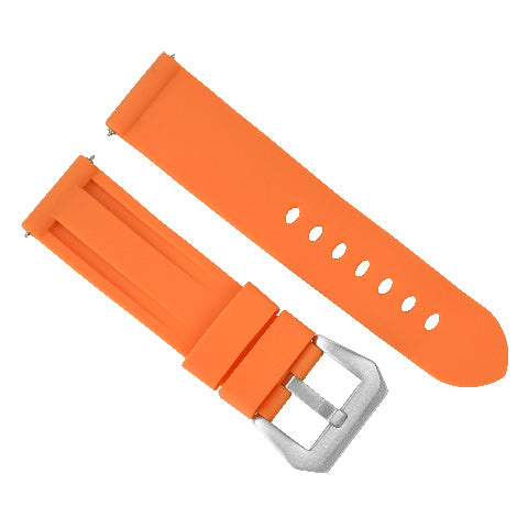 24MM Silicone Rubber Watch Band for PAM 44MM Panerai Luminor Radiomir Orange