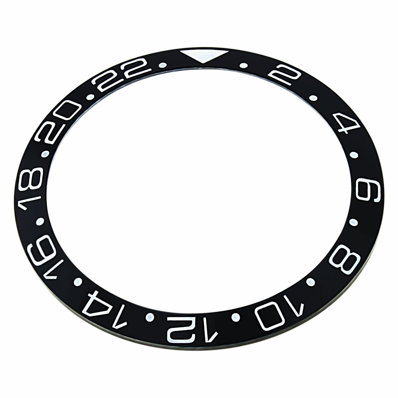 REPLACEMENT BEZEL INSERT BLACK CERAMIC FOR WATCH 38MM X 30.80MM