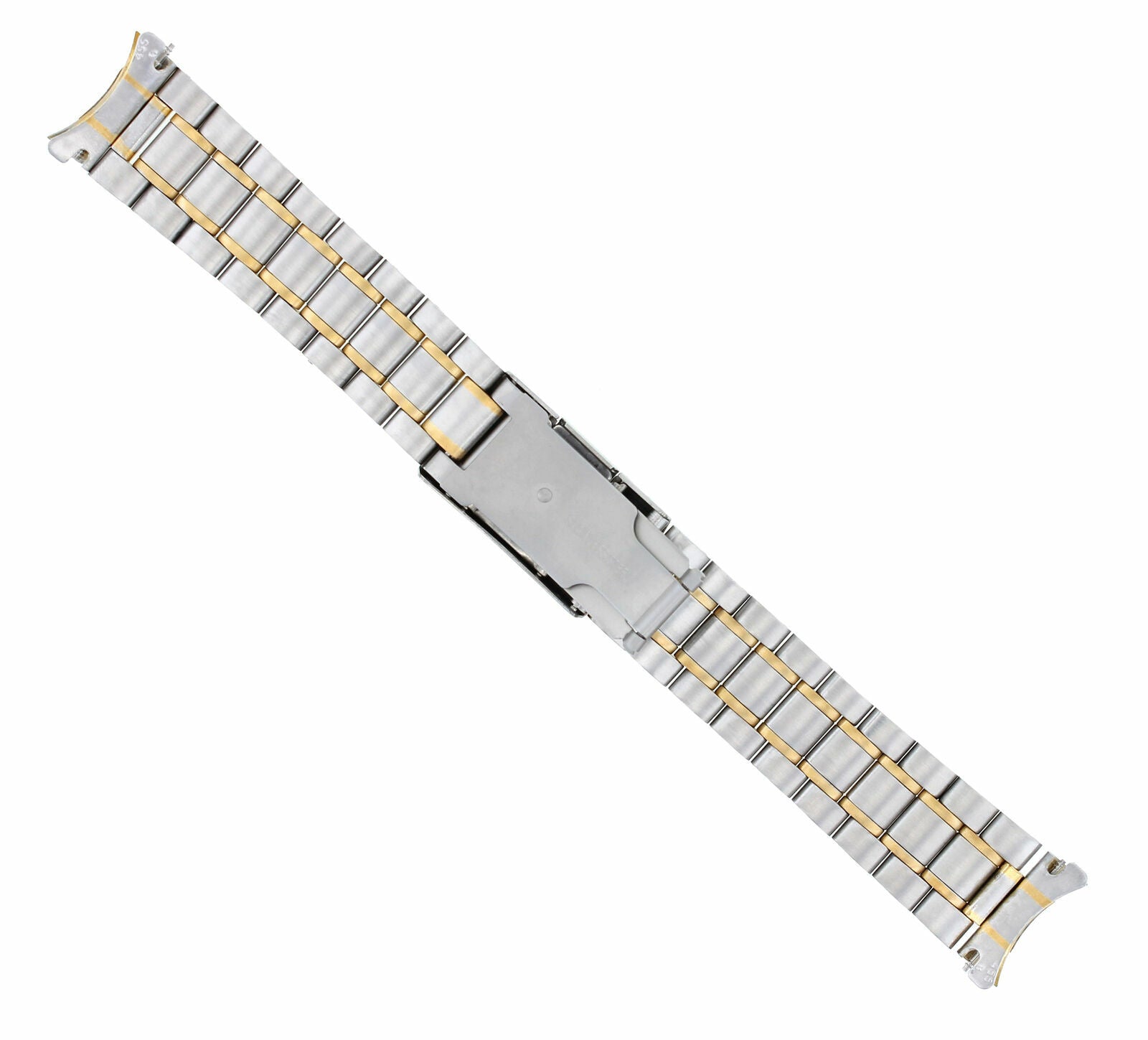 18MM WATCH BAND SOLID LINK BRACELET FOR OMEGA SPEEDMASTER S/STEEL HEAVY TWO TONE