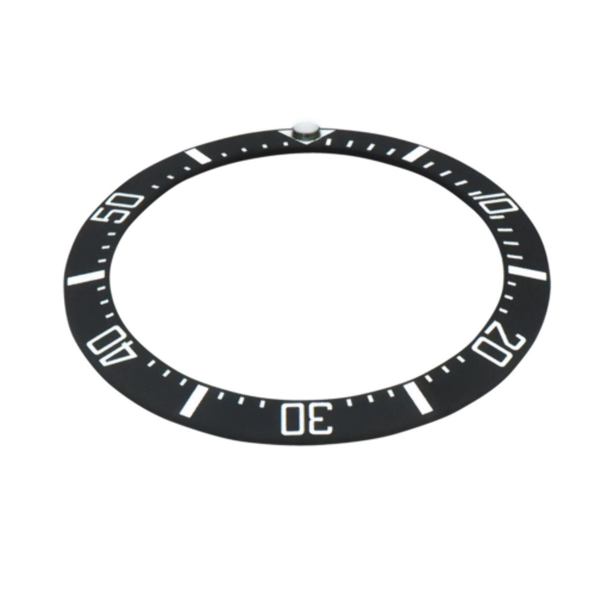 REPLACEMENT BEZEL INSERT BLACK ENGRAVED CERAMIC FOR WATCH 38MM X 30.60MM