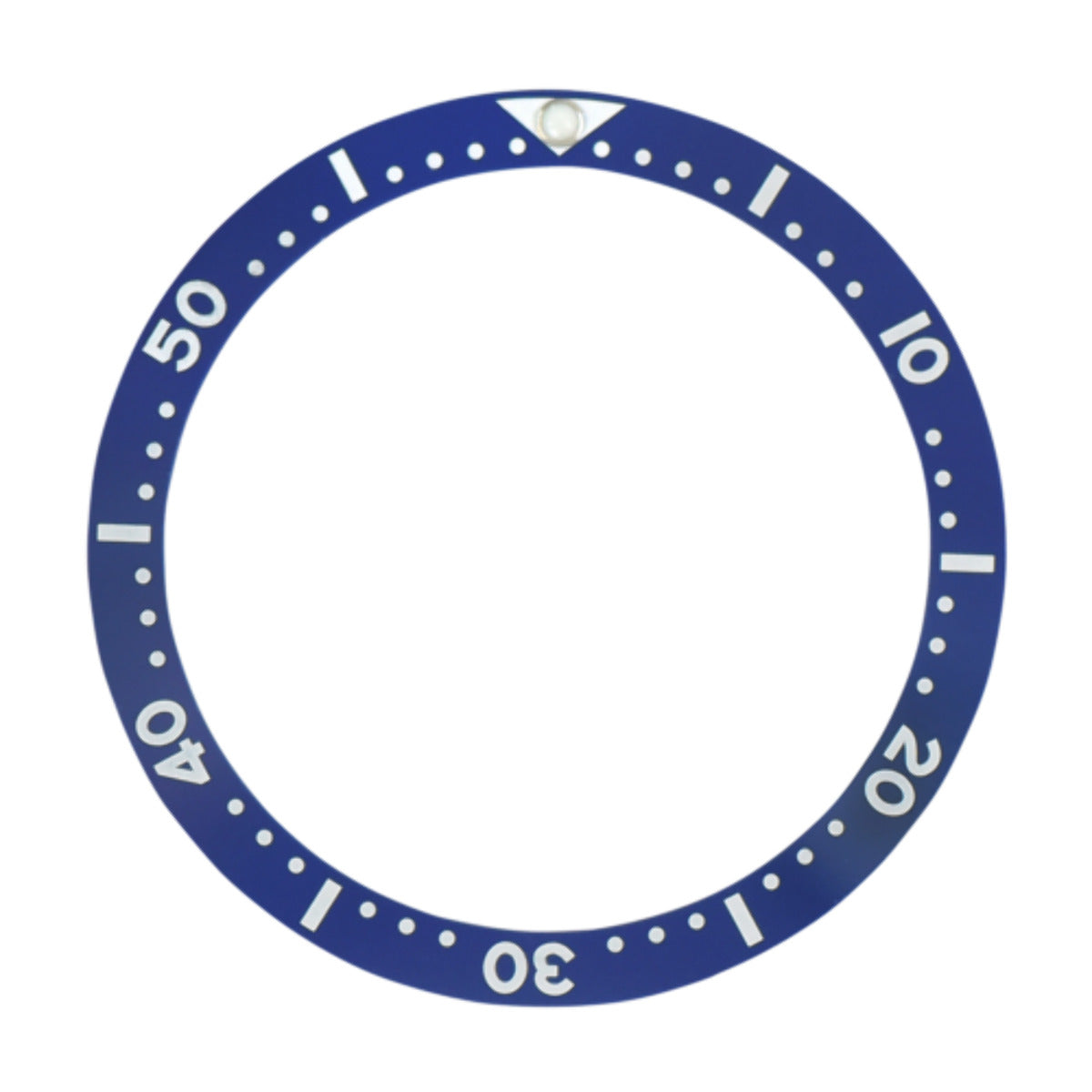 REPLACEMENT FLAT BLUE CERAMIC BEZEL INSERT FOR WATCH 38MM X 31.50MM
