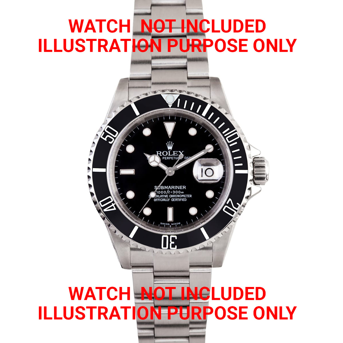 CERAMIC BEZEL INSERT FOR 41MM ROLEX SUBMARINER 126610 124060 BLACK SILVER