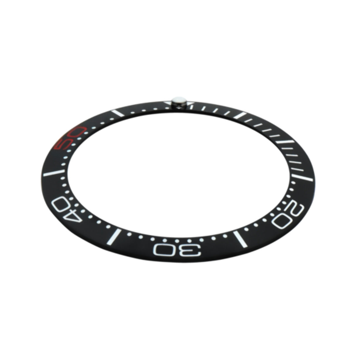 REPLACEMENT BEZEL INSERT BLACK CERAMIC FOR WATCH 37.90MM X 30.60MM