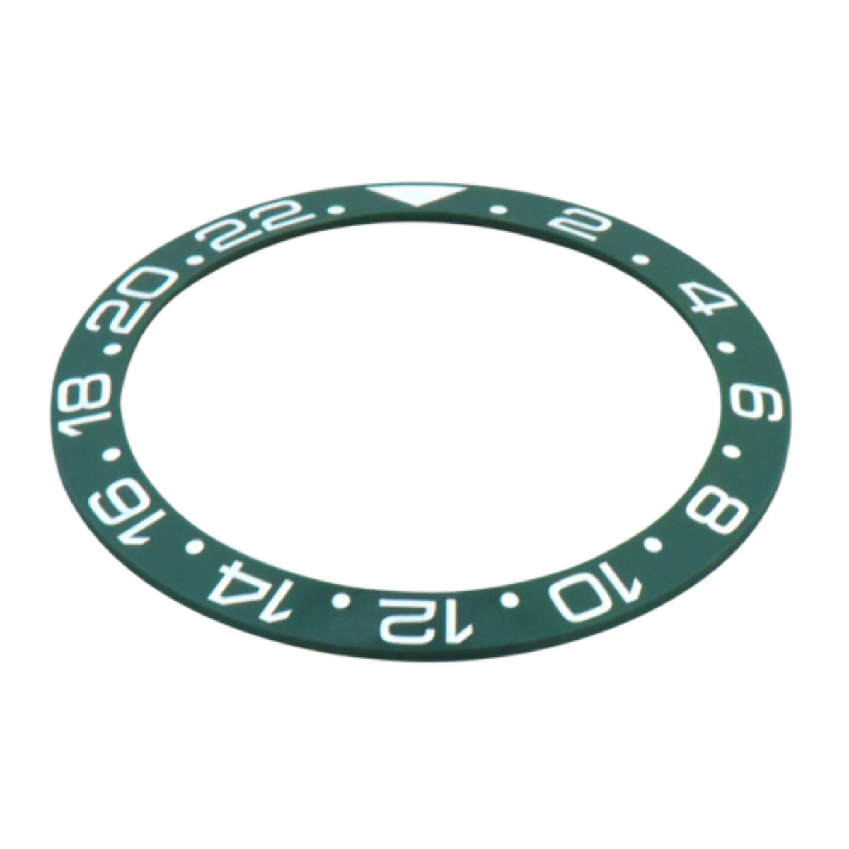 REPLACEMENT BEZEL INSERT GREEN CERAMIC FOR WATCH 38MM X 30.80MM