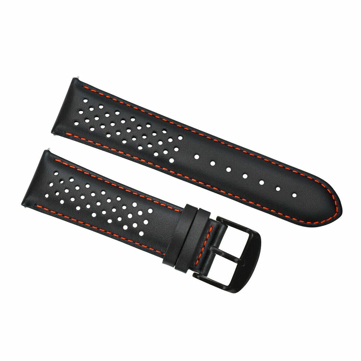 PERFORAT LEATHER WATCH BAND STRAP FOR SEIKO QUICK RELEASE - 24MM