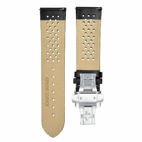 PERFORATED LEATHER WATCH BAND STRAP FOR INVICTA EZRELEASE - 23MM