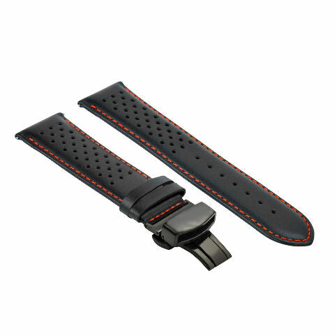 18-19-20-21-22-23-24MM PERFORATED LEATHER WATCH BAND STRAP FOR CITIZEN EZ RELEAS