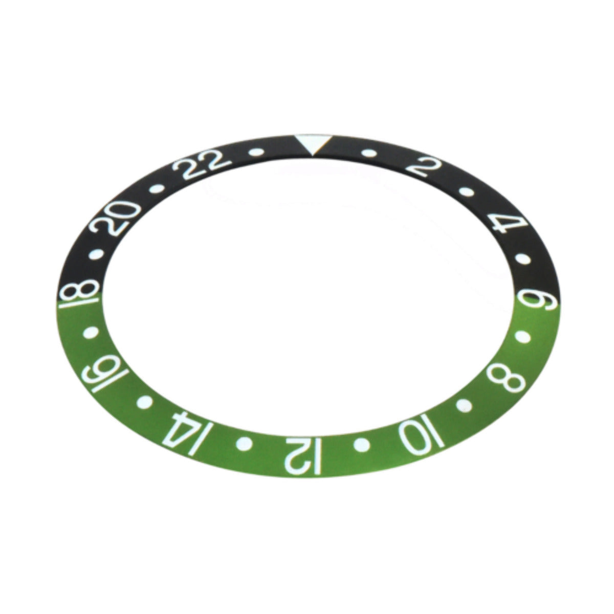 BEZEL INSERT FOR SAPPHIRE ROLEX GMT MASTER II 16700,16710,16760 GREEN/BLACK