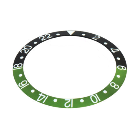 BEZEL INSERT FOR SAPPHIRE ROLEX GMT MASTER II 16700,16710,16760 GREEN/BLACK