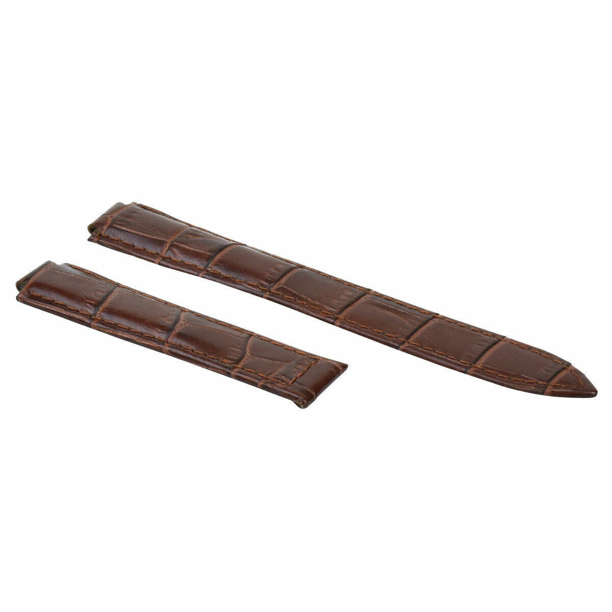 18MM NEW LEATHER WATCH BAND STRAP FOR CARTIER BALLON BLEU 3001 WATCH BROWN