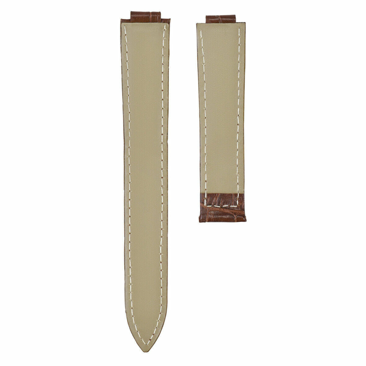 18MM NEW LEATHER WATCH BAND STRAP FOR CARTIER BALLON BLEU 3001 WATCH BROWN