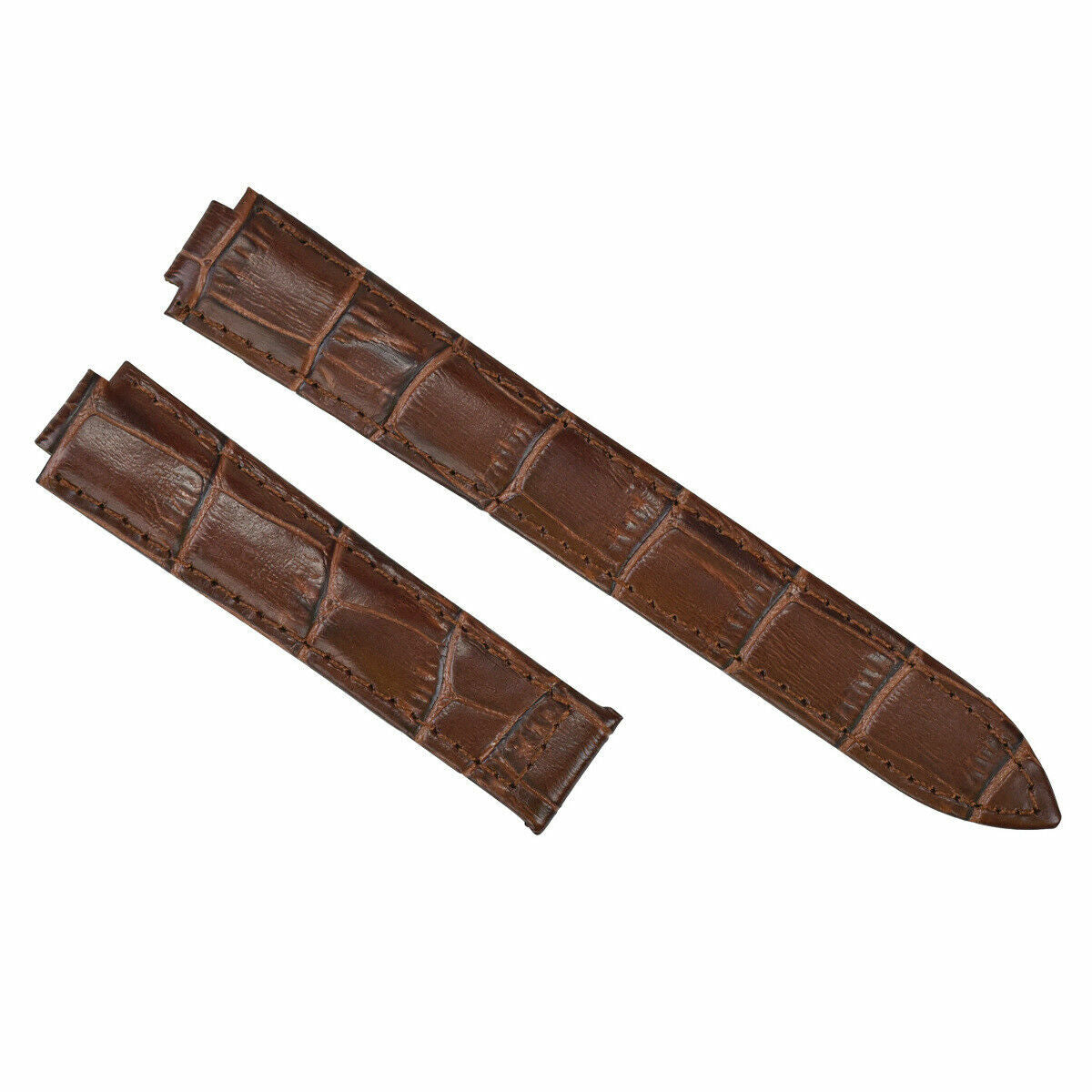 18MM NEW LEATHER WATCH BAND STRAP FOR CARTIER BALLON BLEU WATCH BROWN