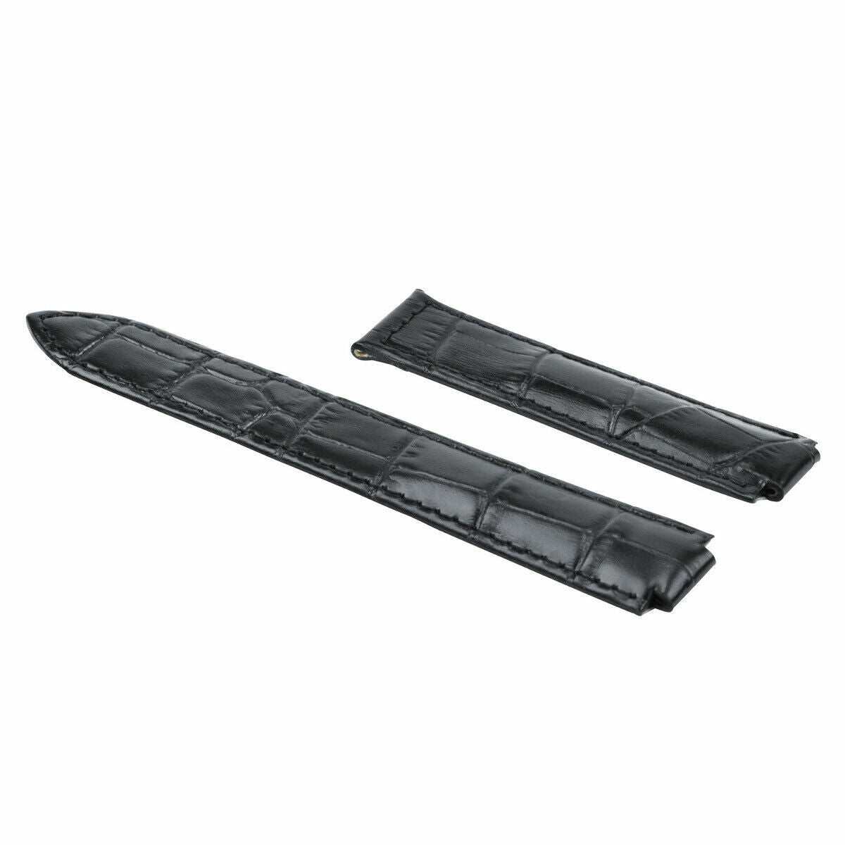 20MM NEW LEATHER WATCH BAND STRAP FOR CARTIER BALLON BLEU WATCH BLACK TOP QUALITY