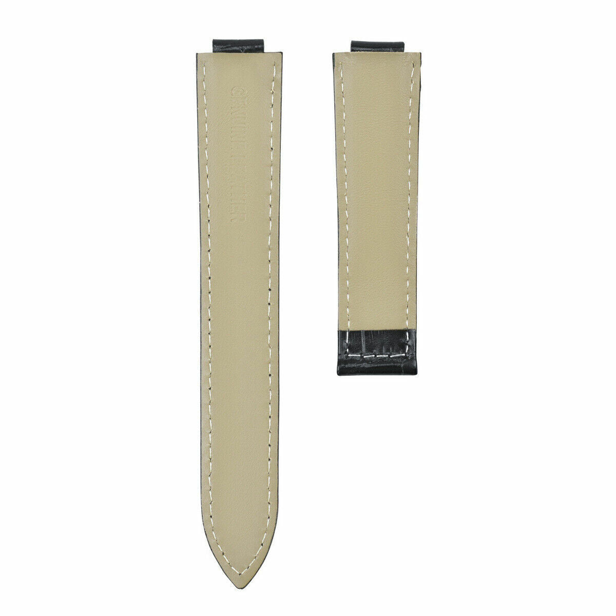 20MM NEW LEATHER WATCH BAND STRAP FOR CARTIER BALLON BLEU WATCH BLACK TOP QUALITY