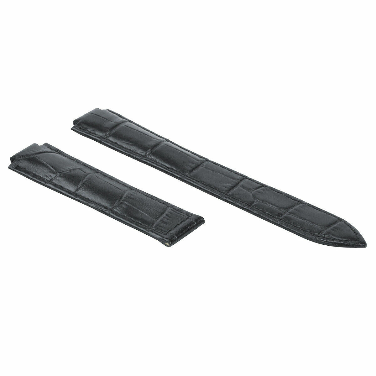 20MM NEW LEATHER WATCH BAND STRAP FOR CARTIER BALLON BLEU WATCH BLACK TOP QUALITY