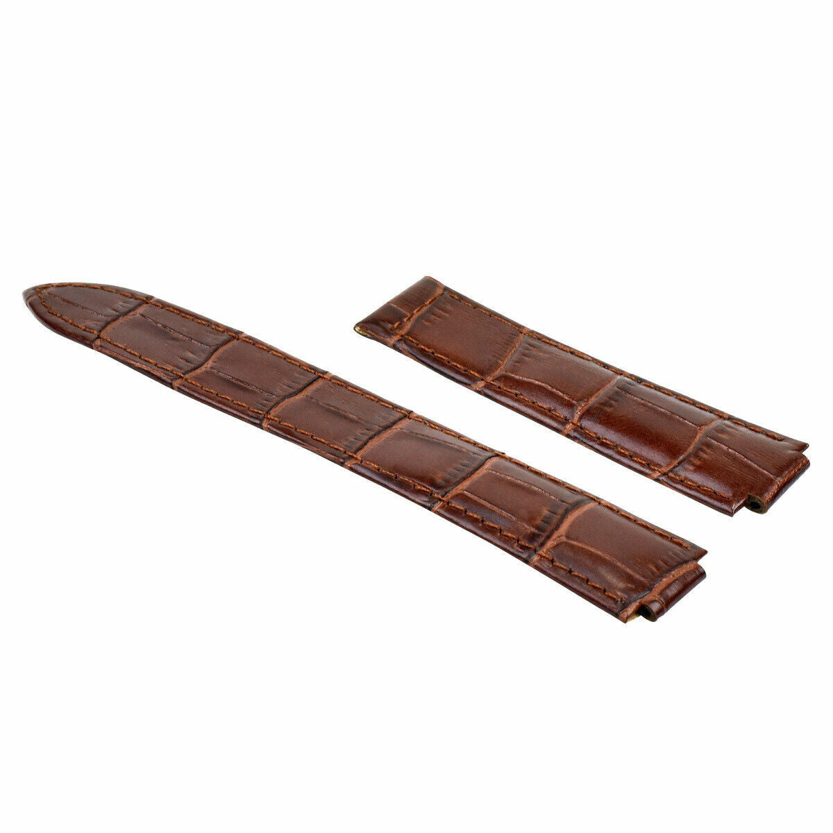 20MM NEW LEATHER WATCH BAND STRAP FOR CARTIER BALLON BLEU WATCH BROWN